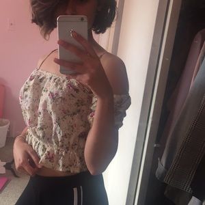 Off the shoulder crop top